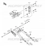 SWINGARM   SUSPENSION   SHOCK ABSORBER voor Kawasaki Z125 PRO 2018