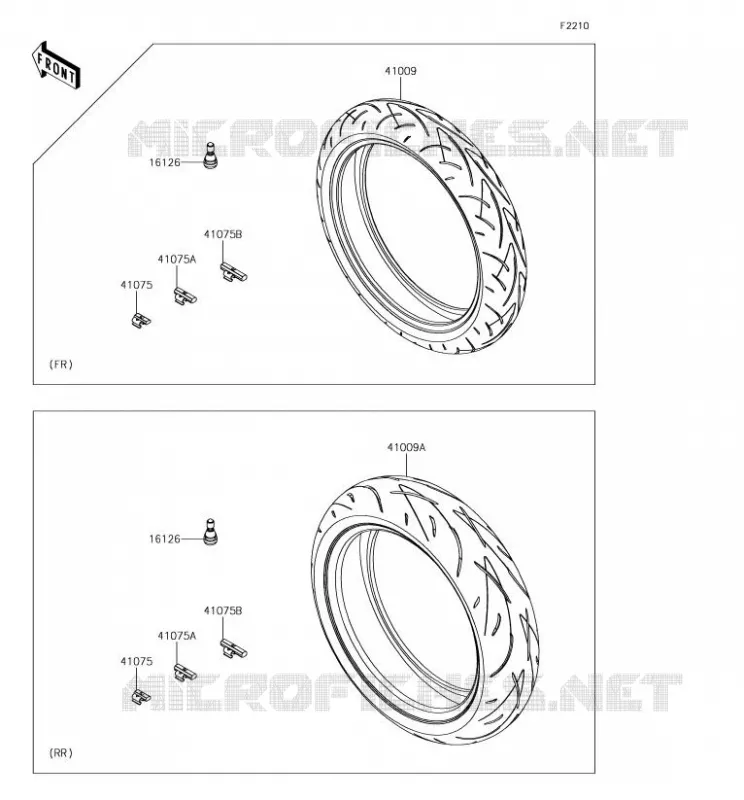 TIRES Kawasaki MOTOS 650 2017 NINJA 650  EX650JHF