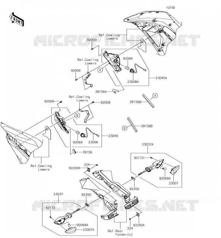 INDICATORS Kawasaki MOTOS 650 2018 NINJA 650  EX650JJF