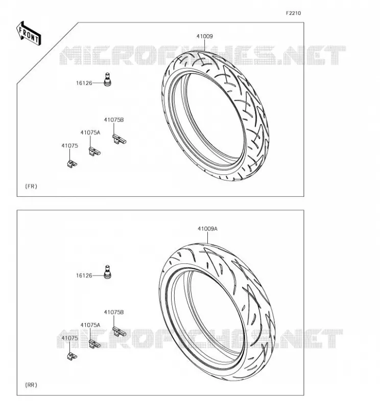 TIRES Kawasaki MOTOS 650 2018 NINJA 650  EX650JJF