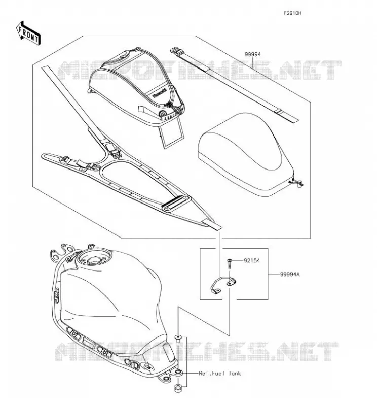 ACCESSORY(Tank Bag) Kawasaki MOTOS 650 2018 NINJA 650  EX650JJF
