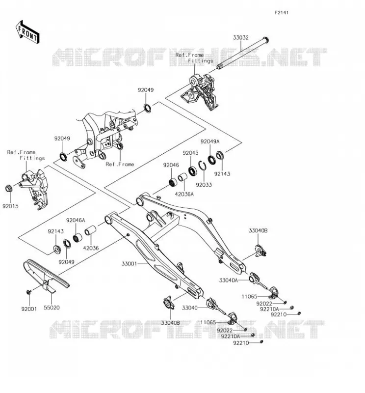 SWINGARM Kawasaki MOTOS 650 2018 NINJA 650  EX650KJF