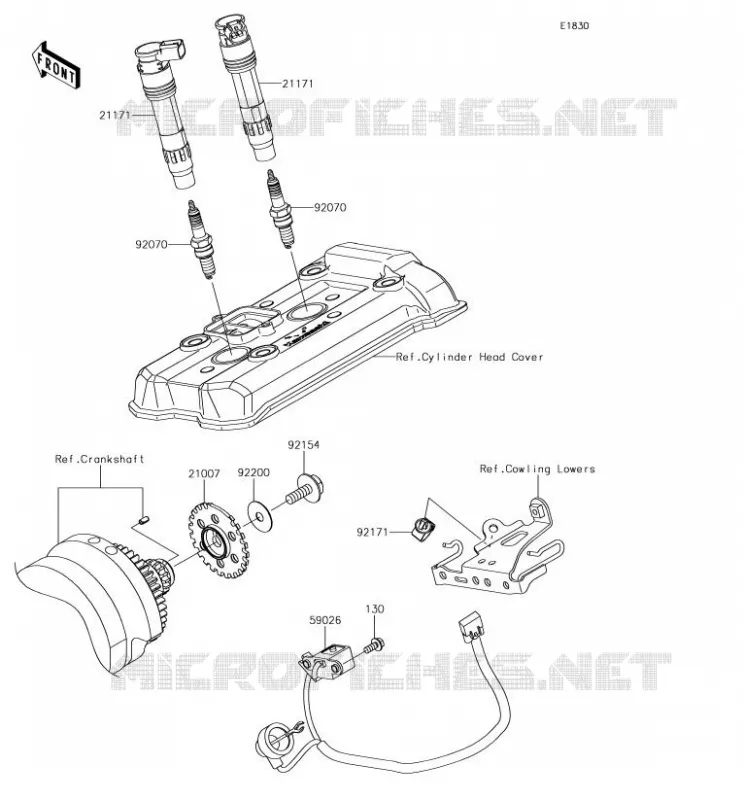 IGNITION SYSTEM Kawasaki MOTOS 650 2018 NINJA 650  EX650KJF