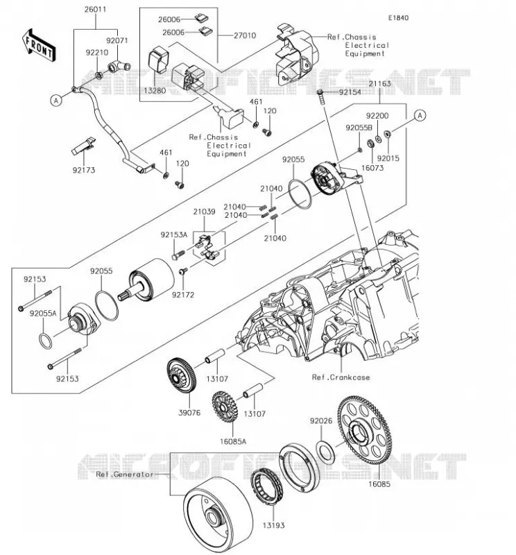 STARTER MOTOR Kawasaki MOTOS 650 2018 NINJA 650  EX650KJF