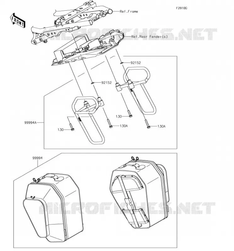 ACCESSORY(Pannier) Kawasaki MOTOS 650 2018 NINJA 650  EX650KJF