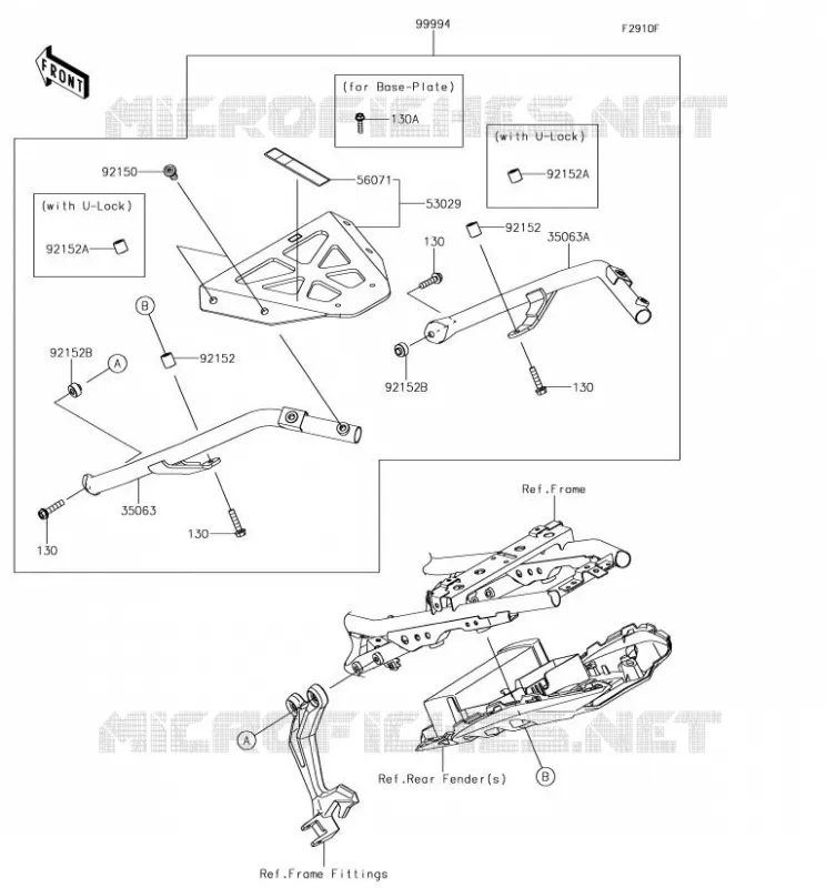 ACCESSORY (SUPPORT TOP CASE) Kawasaki MOTOS 650 2018 NINJA 650  EX650KJF