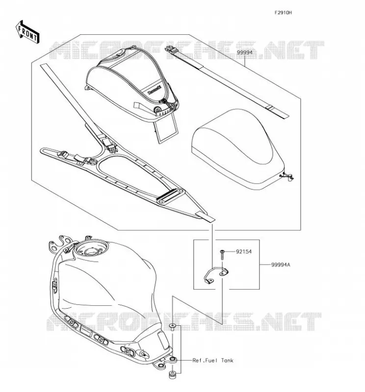 ACCESSORY(Tank Bag) Kawasaki MOTOS 650 2018 NINJA 650  EX650KJF