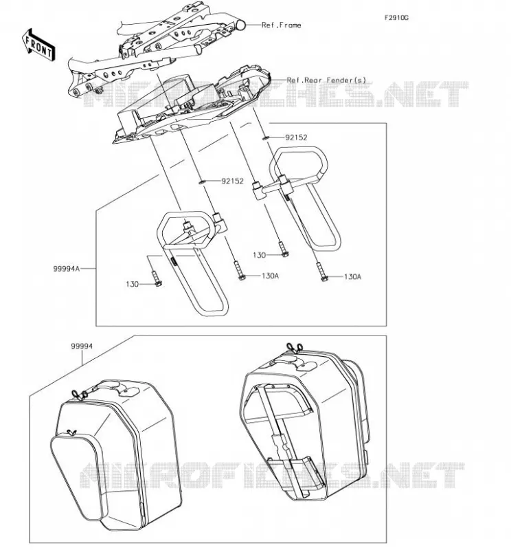 ACCESSORY(Pannier) Kawasaki MOTOS 650 2018 NINJA 650  EX650KJFA
