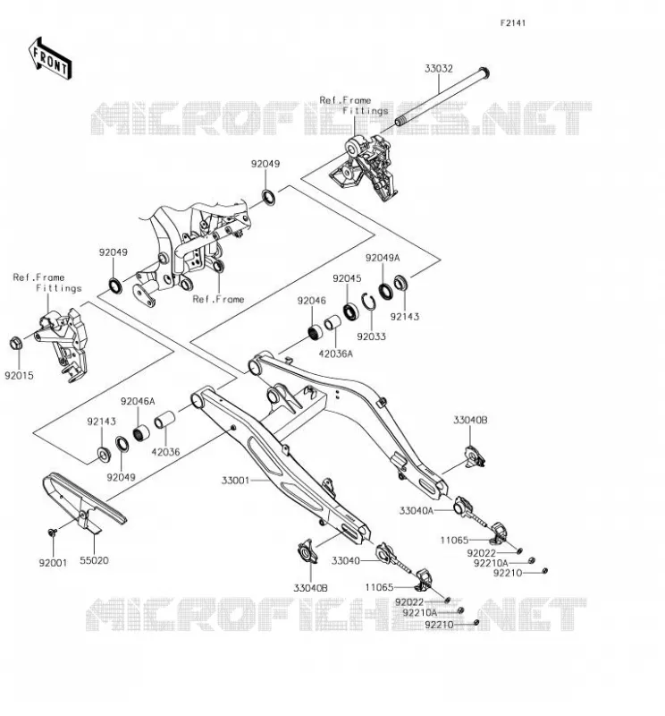 SWINGARM Kawasaki MOTOS 650 2018 NINJA 650  EX650KJFA