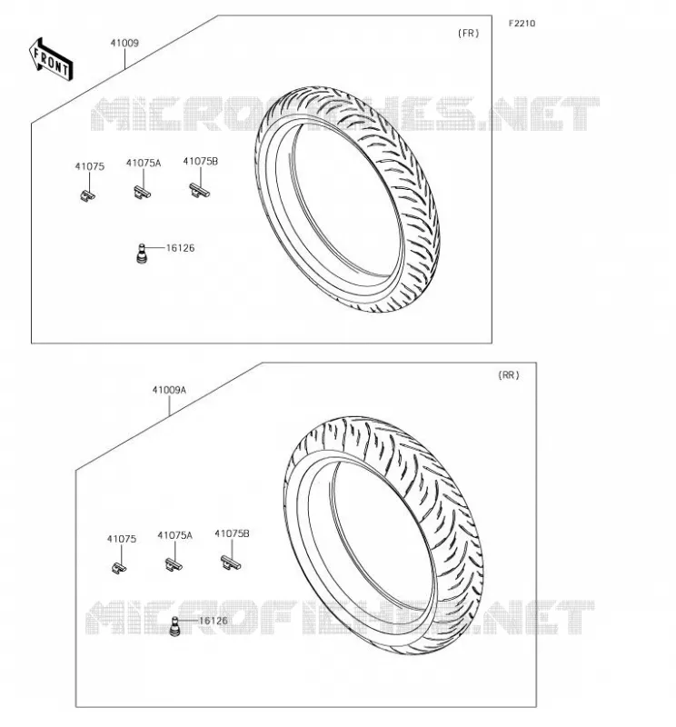 TIRES Kawasaki MOTOS 400 2018 NINJA 400  EX400GJFA