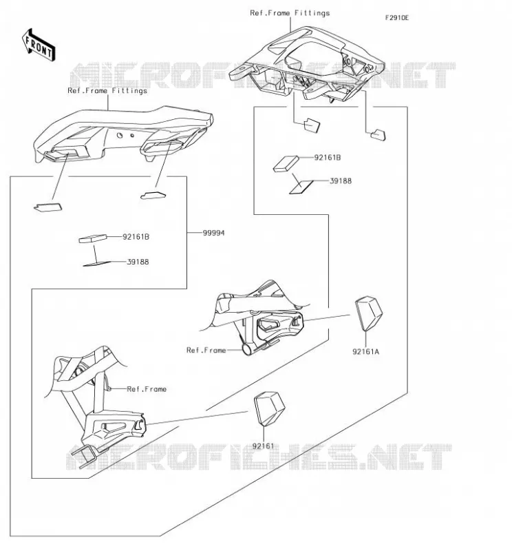 ACCESSORY(Bag Fitting Kit) Kawasaki MOTOS 650 2018 VERSYS 650  KLE650FJF