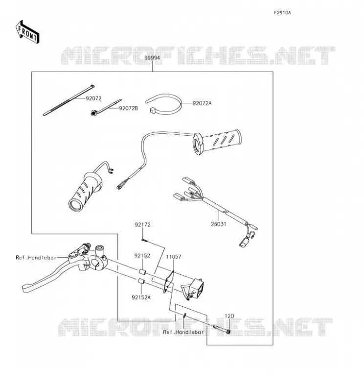 ACCESSORY (POIGNEES CHAUFFANTES) Kawasaki MOTOS 650 2018 VERSYS 650  KLE650FJF