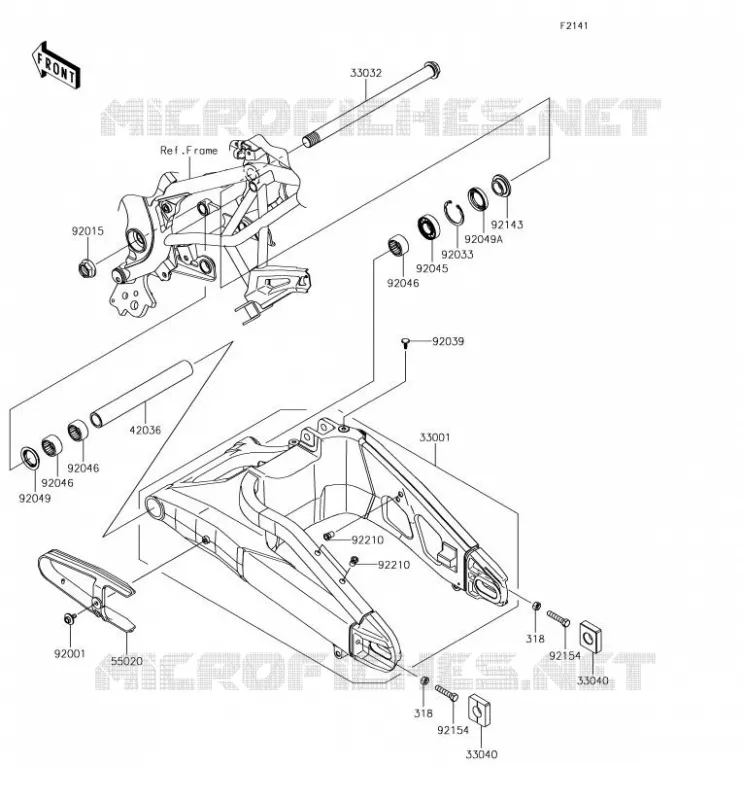 SWINGARM Kawasaki MOTOS 650 2018 VERSYS 650  KLE650FJF