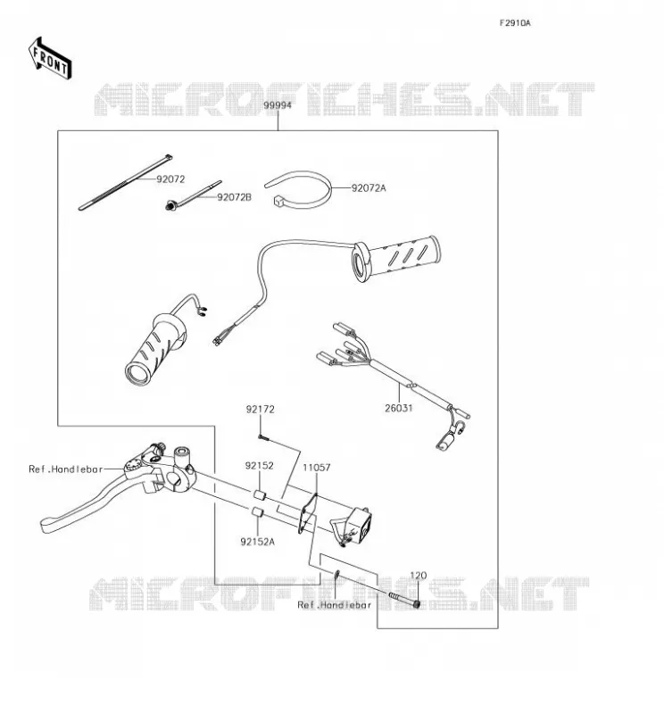 ACCESSORY (POIGNEES CHAUFFANTES) Kawasaki MOTOS 650 2018 VERSYS 650  KLE650FJF