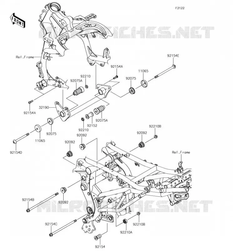 ENGINE MOUNT Kawasaki MOTOS 650 2018 VERSYS 650  KLE650FJF