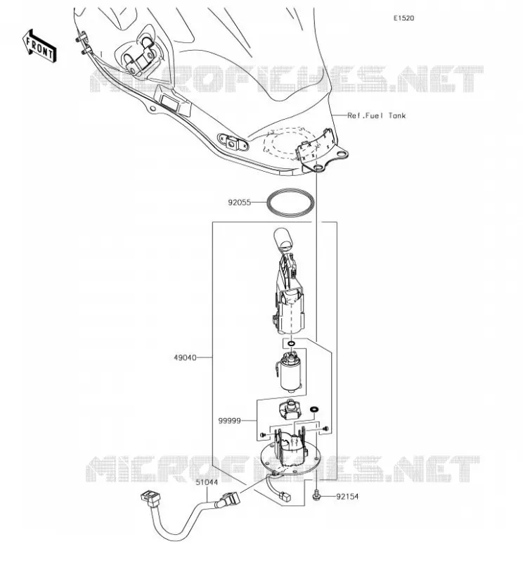 FUEL PUMP Kawasaki MOTOS 650 2018 VERSYS 650  KLE650FJF