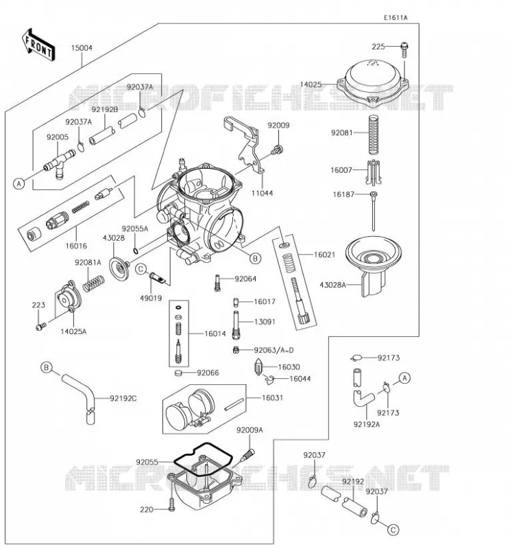 CARBURETOR(CA) Kawasaki MOTOS 650 2018 KLR650  KL650EJS