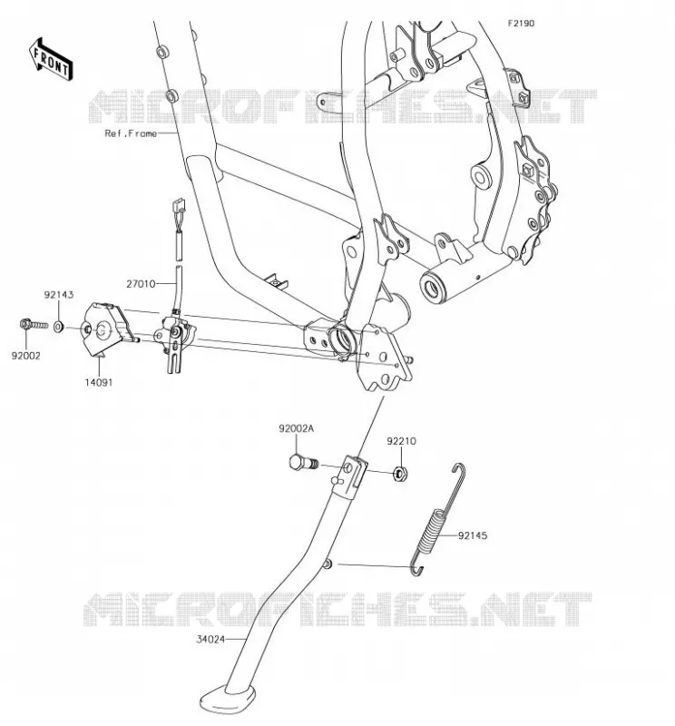 STAND Kawasaki MOTOS 650 2018 KLR650  KL650EJFA