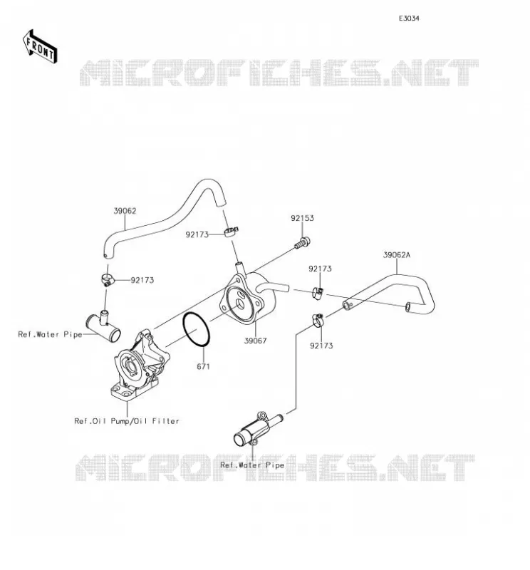 OIL RADIATOR Kawasaki MOTOS 636 2018 NINJA ZX-6R  ZX636FJFA