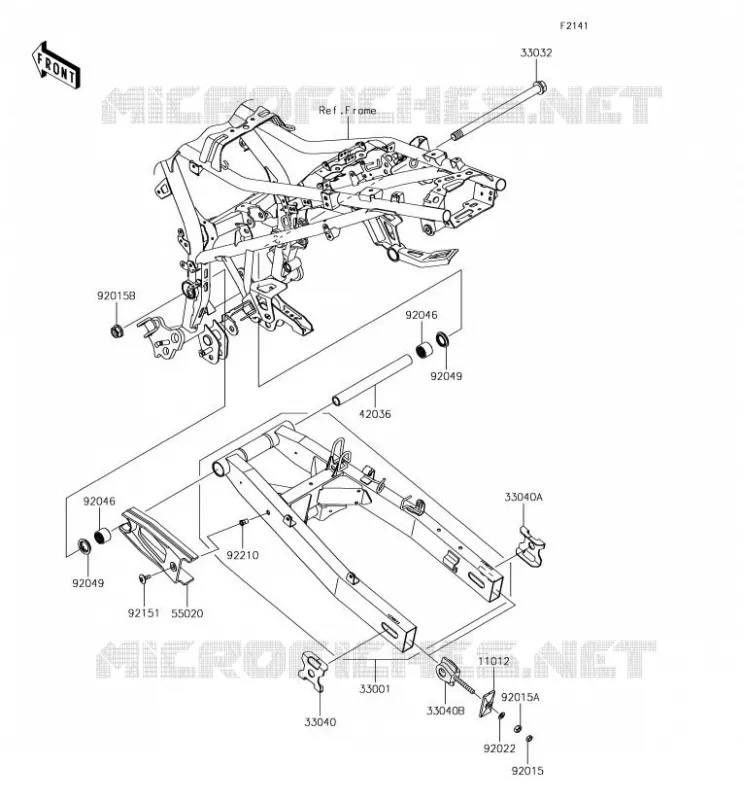 SWINGARM Kawasaki MOTOS 300 2018 VERSYS-X 300  KLE300BJF