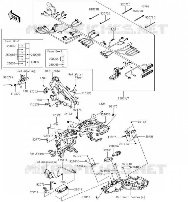 CHASSIS ELECTRICAL EQUIPMENT Kawasaki MOTOS 300 2018 VERSYS-X 300  KLE300BJF