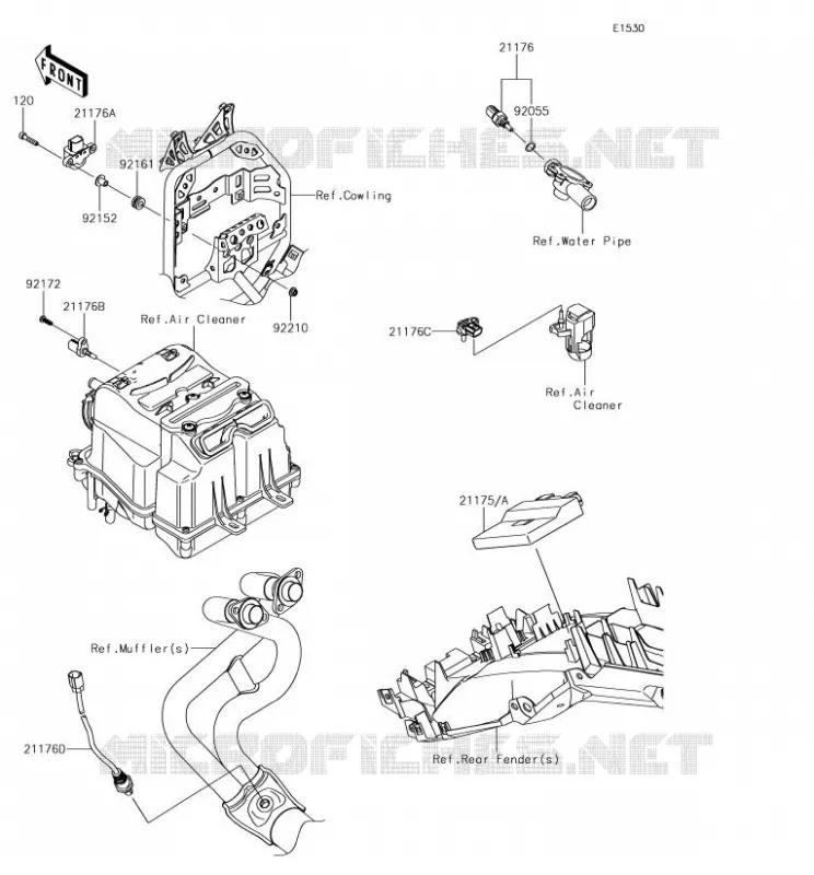FUEL INJECTION Kawasaki MOTOS 300 2018 VERSYS-X 300  KLE300BJF