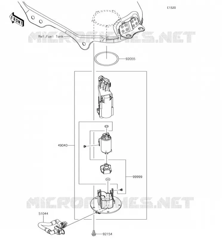 FUEL PUMP Kawasaki MOTOS 300 2018 VERSYS-X 300  KLE300BJF