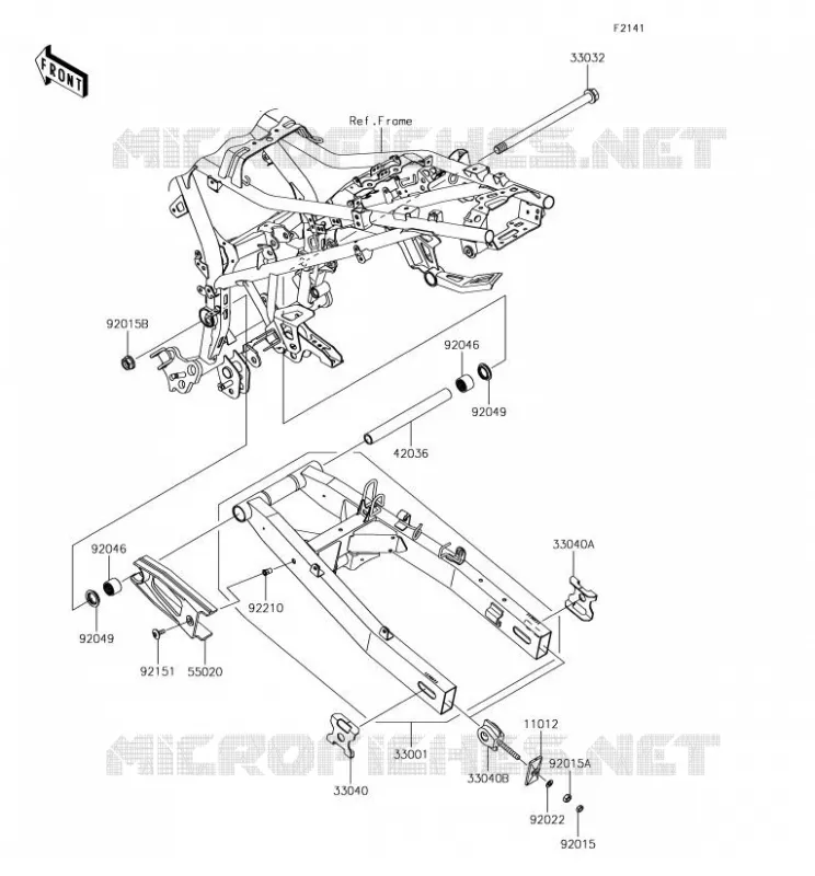 SWINGARM Kawasaki MOTOS 300 2018 VERSYS-X 300  KLE300BJF