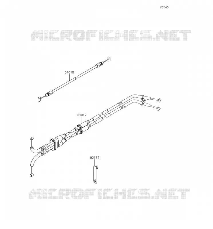 CABLES Kawasaki MOTOS 1000 2017 NINJA H2  ZX1000XHF