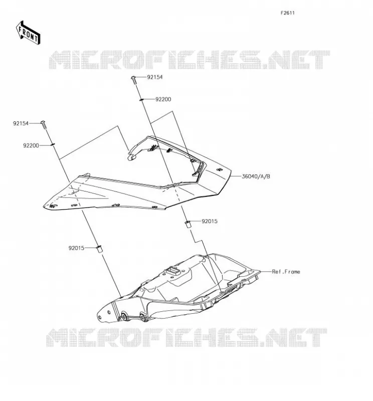 SIDE COWLING Kawasaki MOTOS 1000 2018 Z1000SX  ZX1000WJF