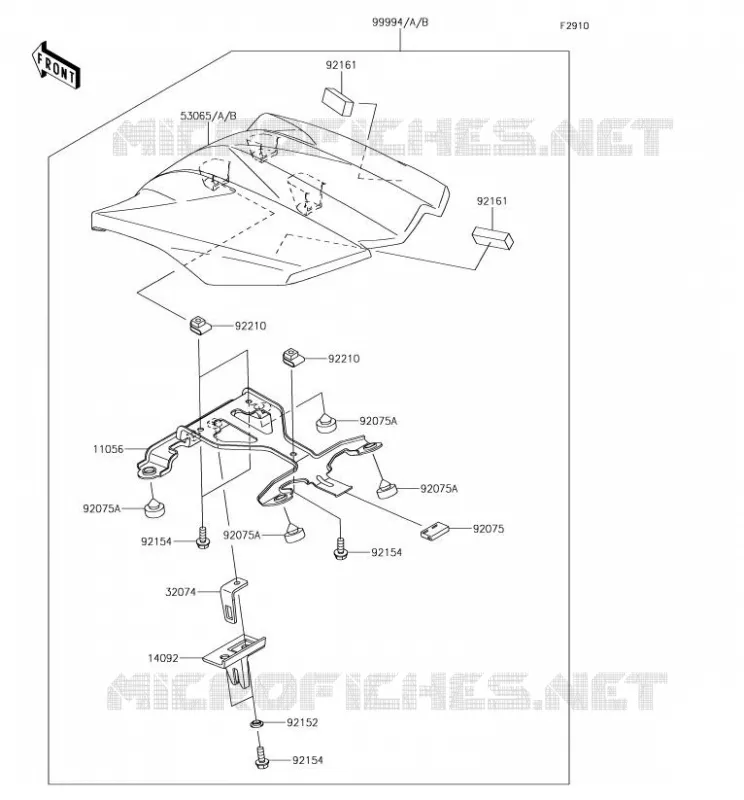 ACCESSORY (COUVRE SELLE) Kawasaki MOTOS 1000 2018 Z1000SX  ZX1000WJF