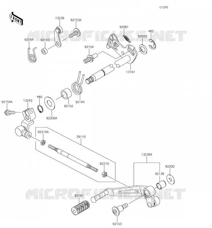 SHIFT Kawasaki MOTOS 1000 2018 Z1000SX  ZX1000WJF