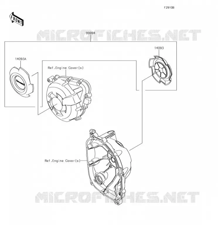 ACCESSORY(Crankcase Ring) Kawasaki MOTOS 1000 2018 Z1000SX  ZX1000WJF