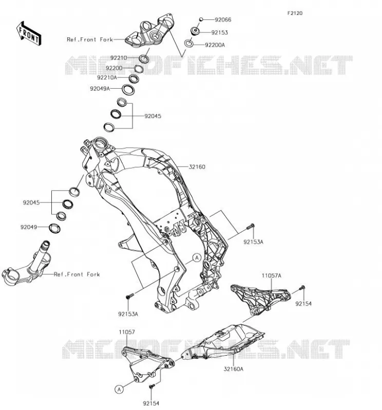 CHASSIS Kawasaki MOTOS 1000 2018 Z1000SX  ZX1000WJF