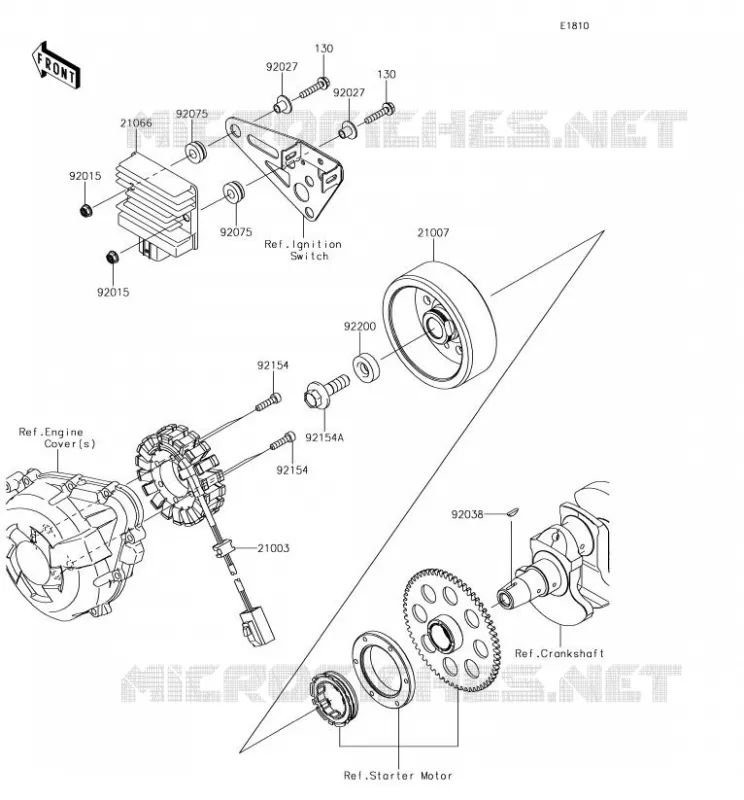 GENERATOR Kawasaki MOTOS 1000 2018 Z1000SX  ZX1000WJF