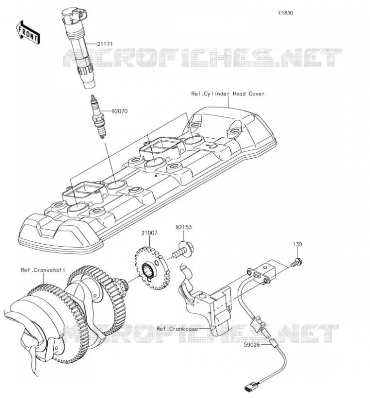 IGNITION SYSTEM Kawasaki MOTOS 1000 2018 Z1000SX  ZX1000WJF