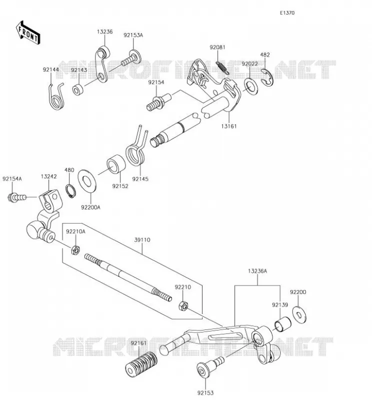 SHIFT Kawasaki MOTOS 1000 2018 Z1000SX  ZX1000WJF