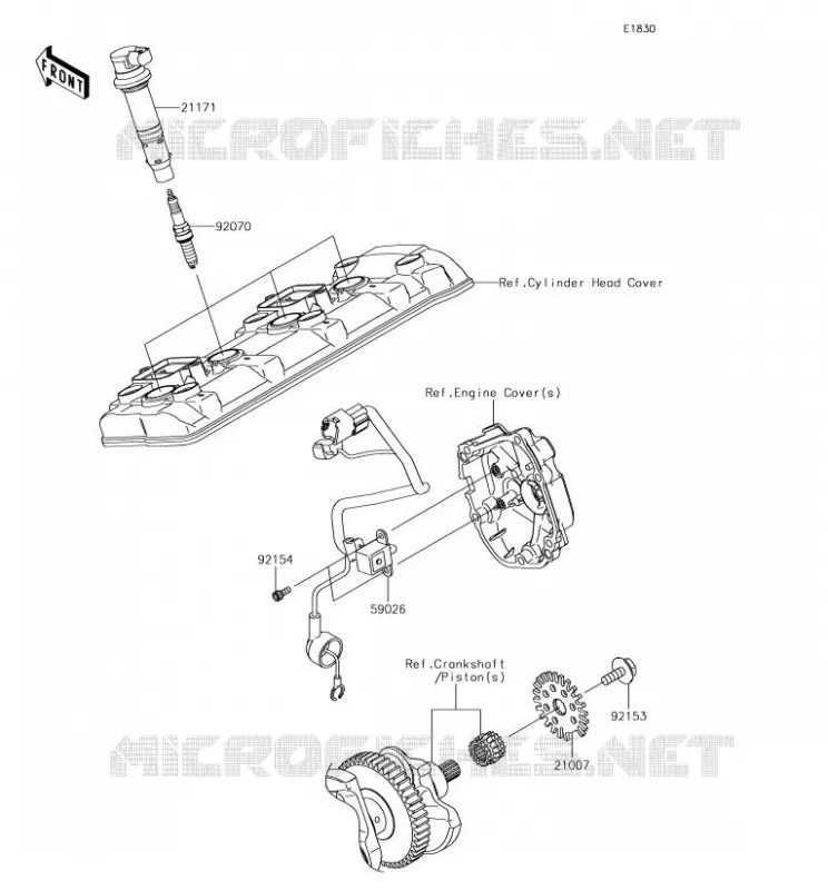 IGNITION SYSTEM Kawasaki MOTOS 1000 2018 NINJA ZX-10R  ZX1000SJFA