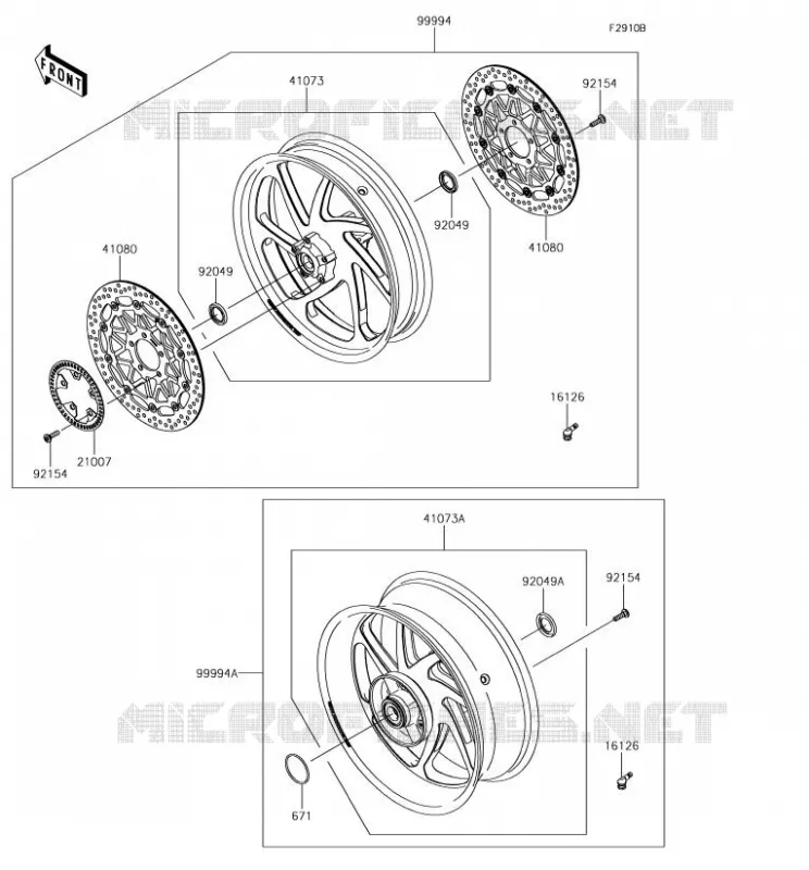 ACCESSORY(Marchesini Wheel) Kawasaki MOTOS 1000 2018 NINJA ZX-10R  ZX1000SJF
