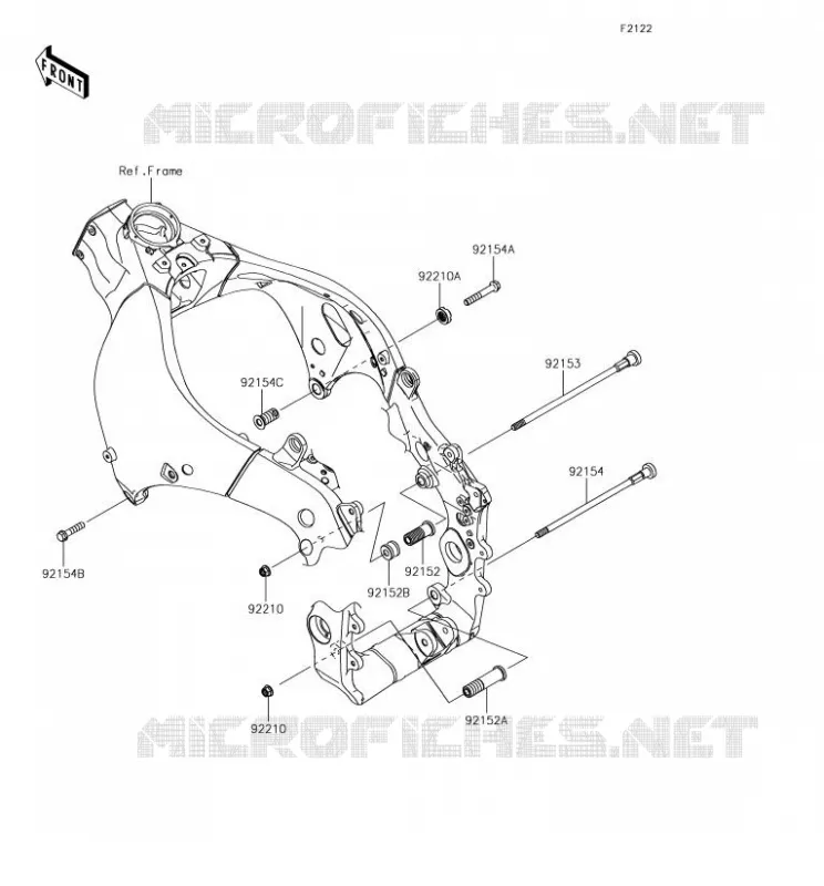 ENGINE MOUNT Kawasaki MOTOS 1000 2018 NINJA ZX-10R  ZX1000SJF
