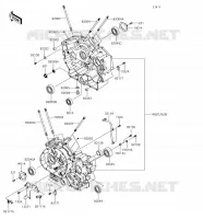CRANKCASE(S) voor Kawasaki VULCAN 900 CUSTOM 2018