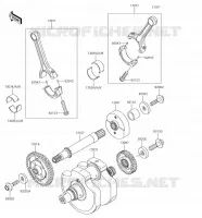 CRANKSHAFT voor Kawasaki VULCAN 900 CUSTOM 2018
