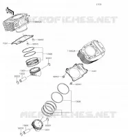 CYLINDER   PISTON  voor Kawasaki VULCAN 900 CUSTOM 2018