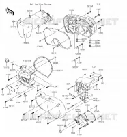 ENGINE COVERS voor Kawasaki VULCAN 900 CUSTOM 2018