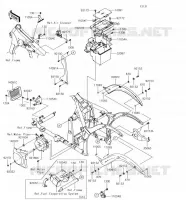 FRAME PARTS (COUVERTURE) voor Kawasaki VULCAN 900 CUSTOM 2018