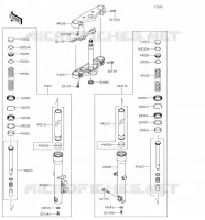 FRONT FORK voor Kawasaki VULCAN 900 CUSTOM 2018