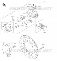 REAR BRAKE voor Kawasaki VULCAN 900 CUSTOM 2018