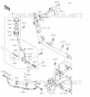 REAR MASTER CYLINDER voor Kawasaki VULCAN 900 CUSTOM 2018
