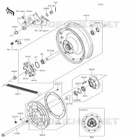 REAR WHEEL   CHAIN voor Kawasaki VULCAN 900 CUSTOM 2018