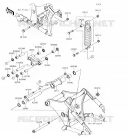 SUSPENSION   SHOCK ABSORBER voor Kawasaki VULCAN 900 CUSTOM 2018